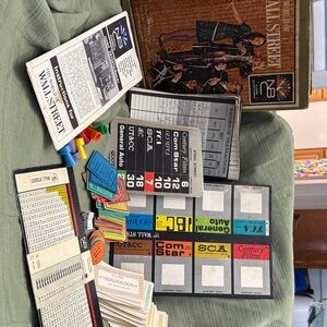 Vintage The World of Wall Street Board Game in bookcase box circa 1969